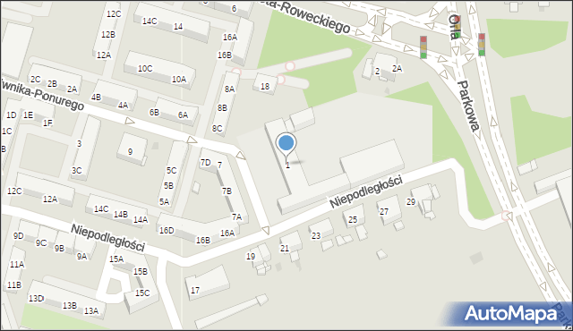 Sosnowiec, Plac Zillingera Waldemara, 1, mapa Sosnowca