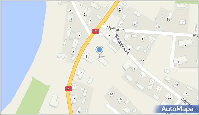 Spychowo, Plac Wolności, 1, mapa Spychowo