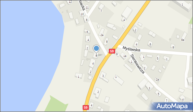 Spychowo, Plac Wolności, 6, mapa Spychowo