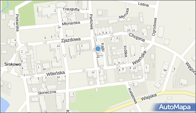 Srokowo, Plac Rynkowy, 10, mapa Srokowo