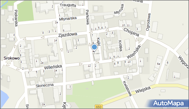 Srokowo, Plac Rynkowy, 11, mapa Srokowo