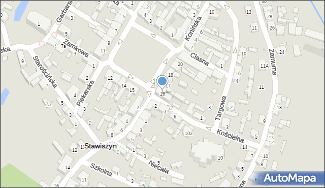 Stawiszyn, Plac Wolności, 16, mapa Stawiszyn