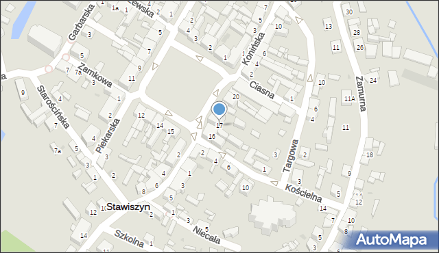 Stawiszyn, Plac Wolności, 17, mapa Stawiszyn