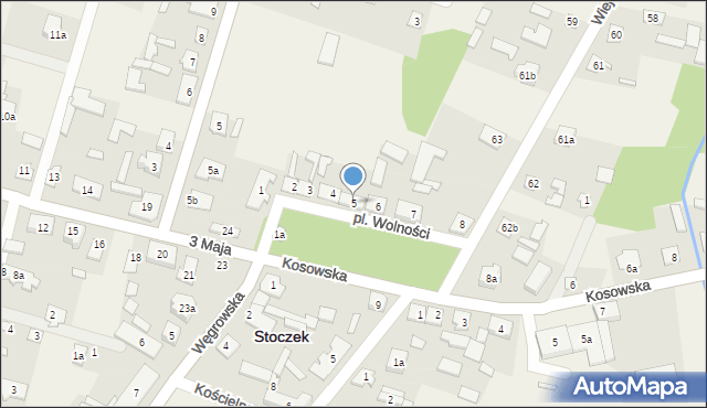 Stoczek, Plac Wolności, 5, mapa Stoczek