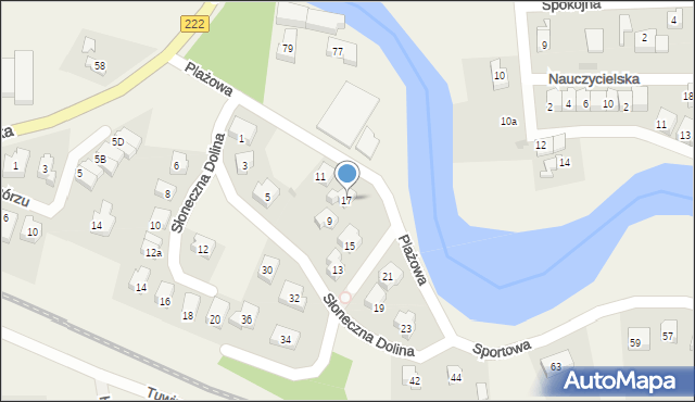 Straszyn, Plażowa, 17, mapa Straszyn