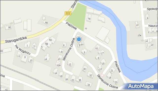 Straszyn, Plażowa, 3, mapa Straszyn