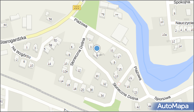 Straszyn, Plażowa, 5, mapa Straszyn