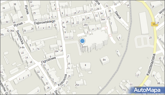 Strzegom, Plac Jana Pawła II, 10, mapa Strzegom