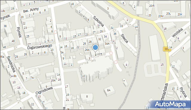 Strzegom, Plac Jana Pawła II, 4, mapa Strzegom