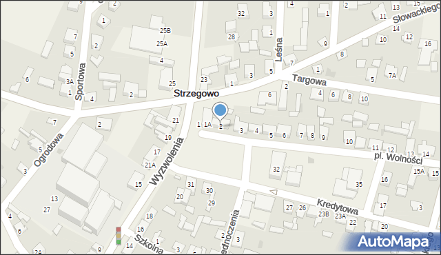 Strzegowo, Plac Wolności, 2, mapa Strzegowo