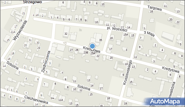 Strzegowo, Plac Wolności, 23A, mapa Strzegowo