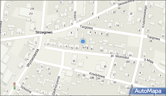 Strzegowo, Plac Wolności, 7, mapa Strzegowo