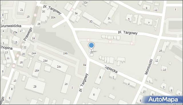 Strzelce Opolskie, Plac Targowy, 10, mapa Strzelce Opolskie