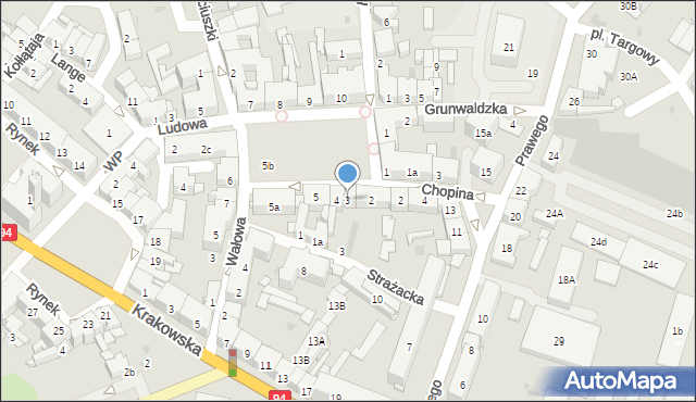 Strzelce Opolskie, Plac Żeromskiego Stefana, 3, mapa Strzelce Opolskie