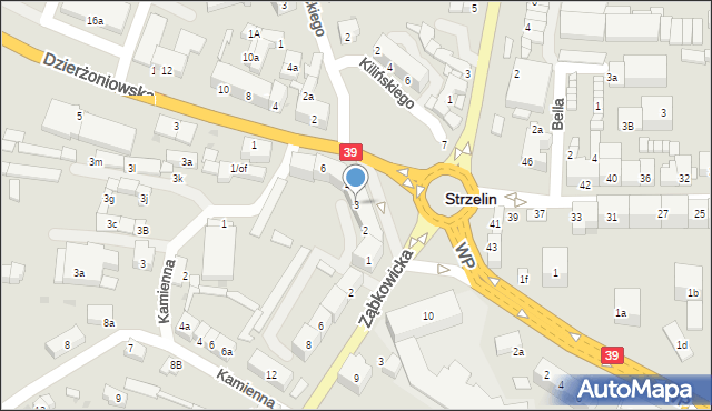 Strzelin, Plac 1 Maja, 3, mapa Strzelin