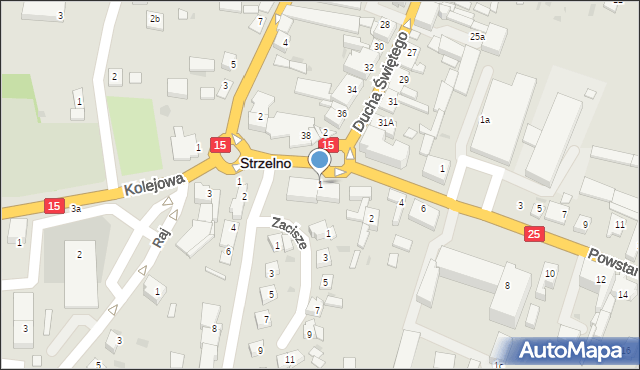 Strzelno, Plac Daszyńskiego, 1, mapa Strzelno