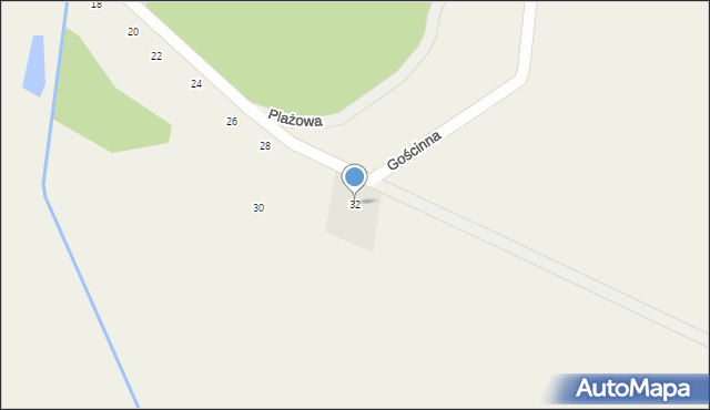 Studzianki, Plażowa, 32, mapa Studzianki