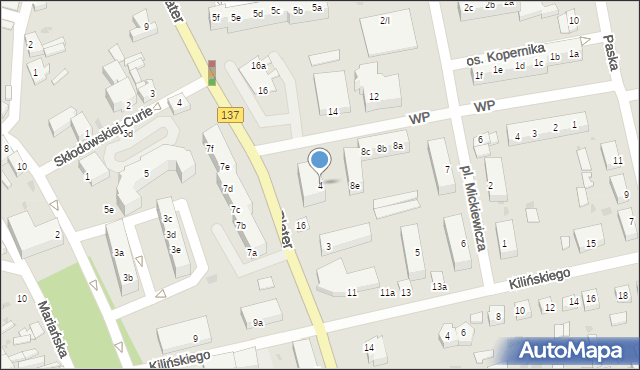 Sulęcin, Plac Mickiewicza Adama, 4, mapa Sulęcin