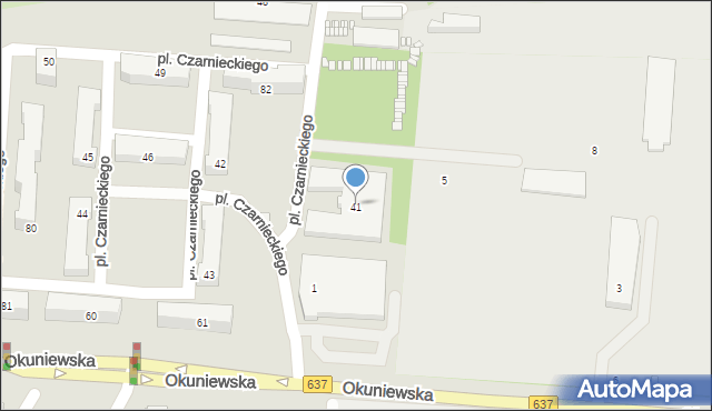 Sulejówek, Plac Czarnieckiego Stefana, hetm., 41, mapa Sulejówek