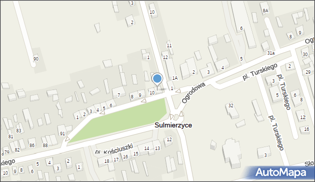 Sulmierzyce, Plac Kościuszki Tadeusza, gen., 11, mapa Sulmierzyce