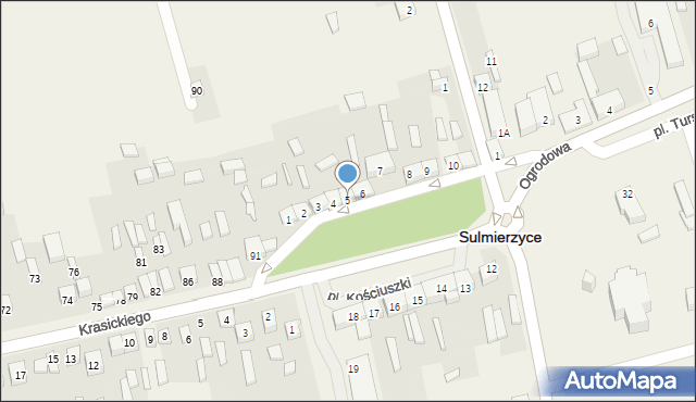 Sulmierzyce, Plac Kościuszki Tadeusza, gen., 5, mapa Sulmierzyce