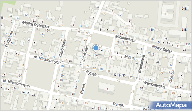 Swarzędz, Plac Powstańców Wielkopolskich, 1A, mapa Swarzędz