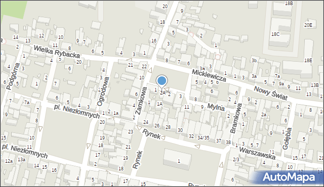 Swarzędz, Plac Powstańców Wielkopolskich, 2A, mapa Swarzędz