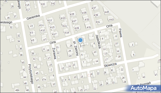 Swarzędz, Plac Zielony, 3, mapa Swarzędz