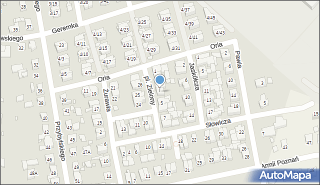 Swarzędz, Plac Zielony, 4, mapa Swarzędz