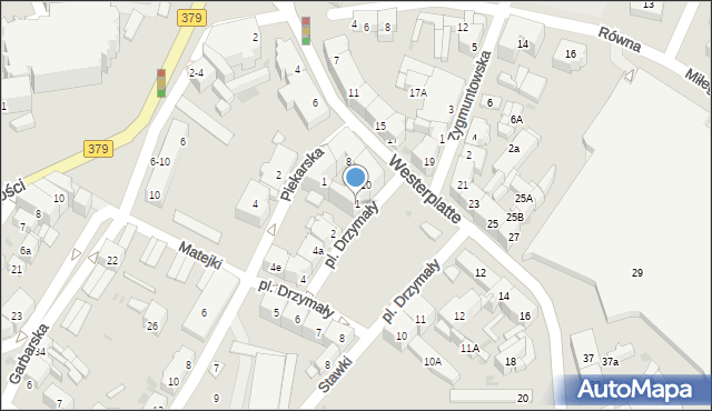 Świdnica, Plac Drzymały Michała, 1, mapa Świdnicy