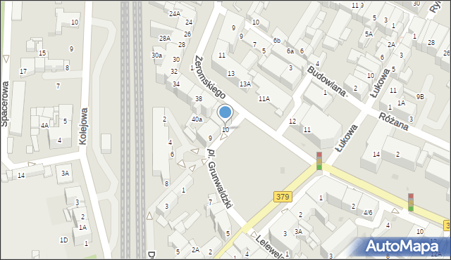 Świdnica, Plac Grunwaldzki, 10, mapa Świdnicy