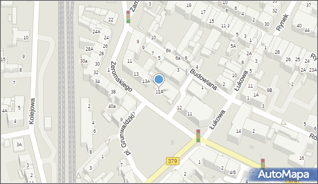 Świdnica, Plac Grunwaldzki, 11A, mapa Świdnicy