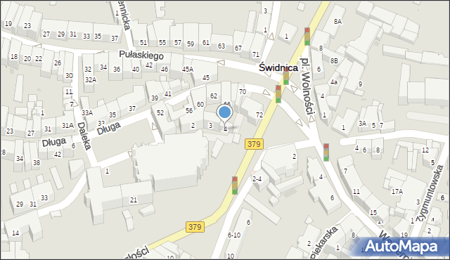 Świdnica, Plac św. Jana Pawła II, 4, mapa Świdnicy