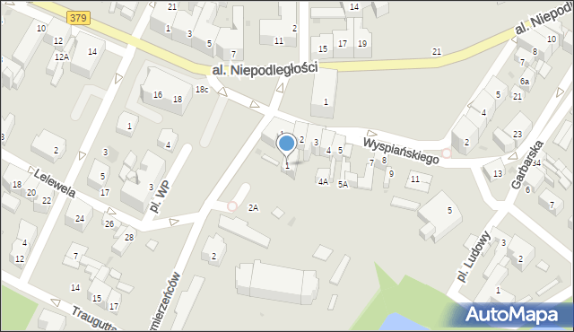 Świdnica, Plac Wojska Polskiego, 1, mapa Świdnicy