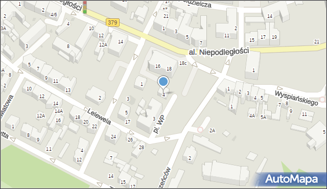 Świdnica, Plac Wojska Polskiego, 4, mapa Świdnicy