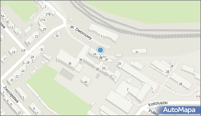 Świebodzice, Plac Dworcowy, 2B, mapa Świebodzice