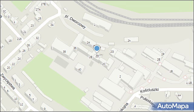 Świebodzice, Plac Dworcowy, 2D, mapa Świebodzice