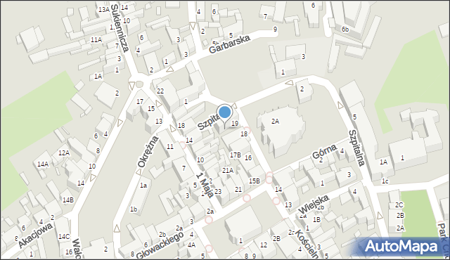 Świebodzin, Plac Jana Pawła II, 19B, mapa Świebodzin