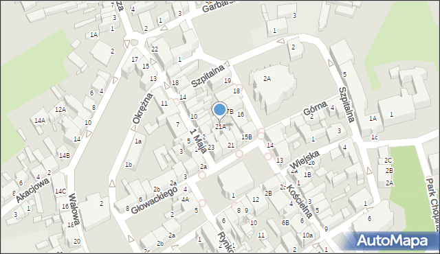 Świebodzin, Plac Jana Pawła II, 21A, mapa Świebodzin