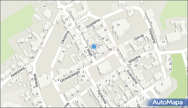 Świebodzin, Plac Jana Pawła II, 23, mapa Świebodzin