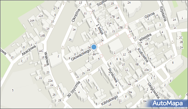 Świebodzin, Plac Jana Pawła II, 4A, mapa Świebodzin