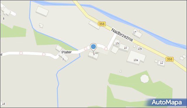 Świeradów-Zdrój, Plater Emilii, 1, mapa Świeradów-Zdrój