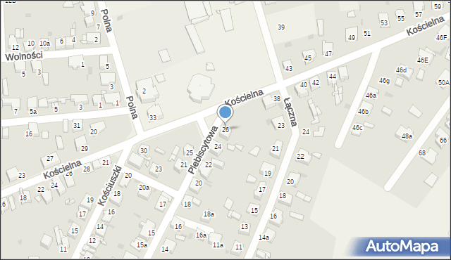 Świerklaniec, Plebiscytowa, 26, mapa Świerklaniec