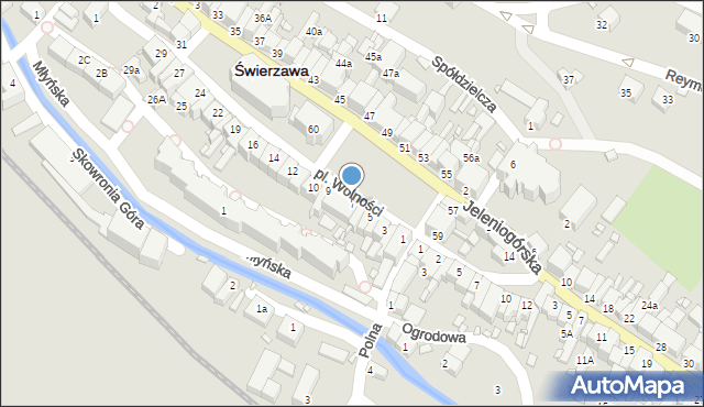 Świerzawa, Plac Wolności, 7, mapa Świerzawa