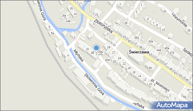 Świerzawa, Plac Zamkowy, 2A, mapa Świerzawa