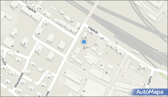 Świętochłowice, Plebiscytowa, 3A, mapa Świętochłowice