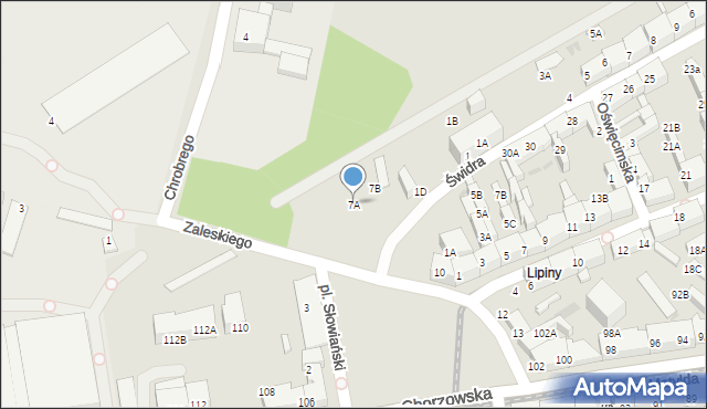 Świętochłowice, Plac Słowiański, 7A, mapa Świętochłowice