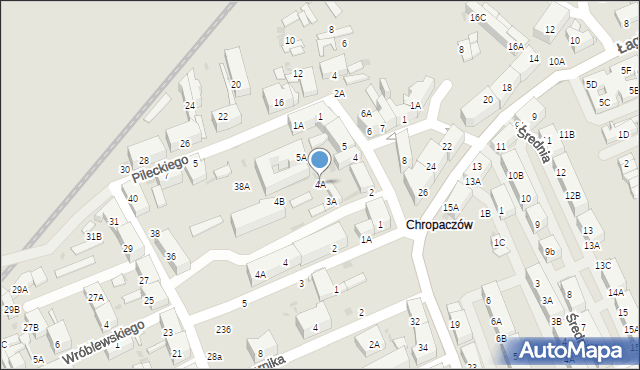 Świętochłowice, Plac Zawadzkiego Tadeusza, 4A, mapa Świętochłowice