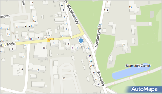 Szamotuły, Plac Sienkiewicza Henryka, 2, mapa Szamotuły