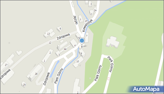 Szczawnica, Plac Dietla, 8, mapa Szczawnica